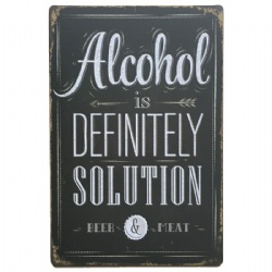 Bar Tinplate Sign,Vintage Rectangular Advertising Tin Plate,Custom Metal Sign