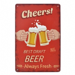 20X30cm metal sign, Bar Wall Decor Poster,Bottle Retro Metal Tin Signs