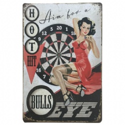 Wholesale Beauty Decor Retro Vintage Metal Funny Tin Poster