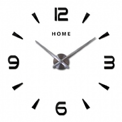 Arabic Digital 3D Wall Clock Home Decor Large Clock Living Room