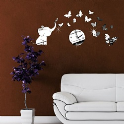 Acrylic Wall Sticker Mirror Clocks
