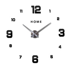 Home Decorative 3D Acrylic Quartz Kitchen Diy Wall Clock