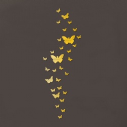 Flying Butterfly DIY Mirror Three-dimensional Acrylic Wall Stickers