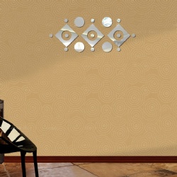 Frame Mirror Acrylic 3D DIY Removable Decal Art Wall Sticker