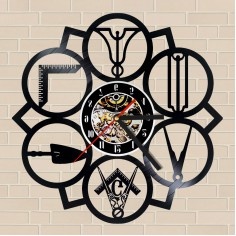 Quartz Single Face Vinyl Record Wall Clocks