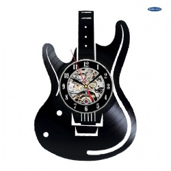 Silent Guitar Shape Artist Wall Clocks