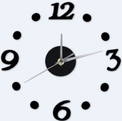 Vintage DIY Digital Arabic Number Home Decor Wall Clock