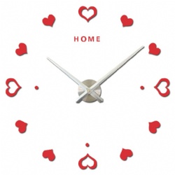 Love Heart Self-adhensive Wall Stickers Home Decor Big Mirror Modern Design Large Size Unique Gift