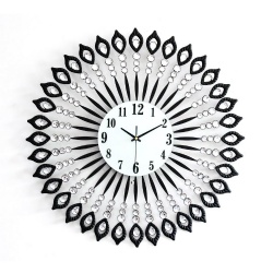 Creative living room wall clock large wrought iron clock
