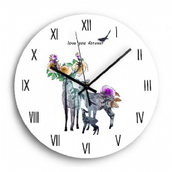 Simple Style Fashion Quartz Quiet Clock Decorative Wall Clock