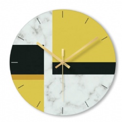 Home Decorative Clear Glass Wall Art Clocks