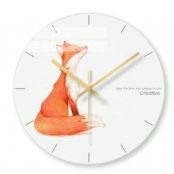 Quiet Oversize Glass Printing Wall Clocks