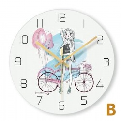 Modern Frameless Large DIY Cartoon Wall Clock